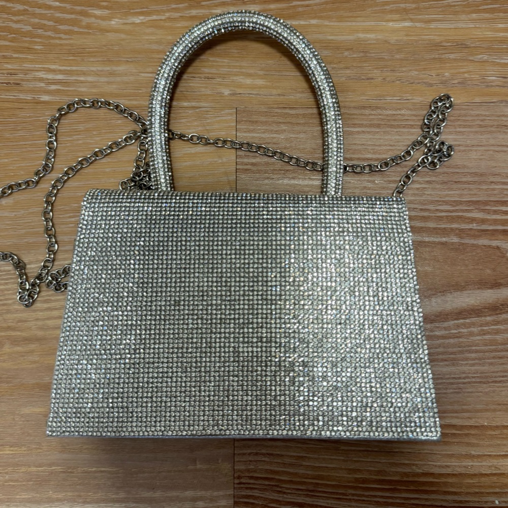 Silver Rhinestones mini bag - Picture 2 of 4